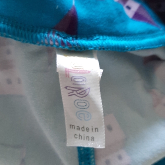 Lularoe Disney castle print unicorn leggings os - Picture 4 of 7